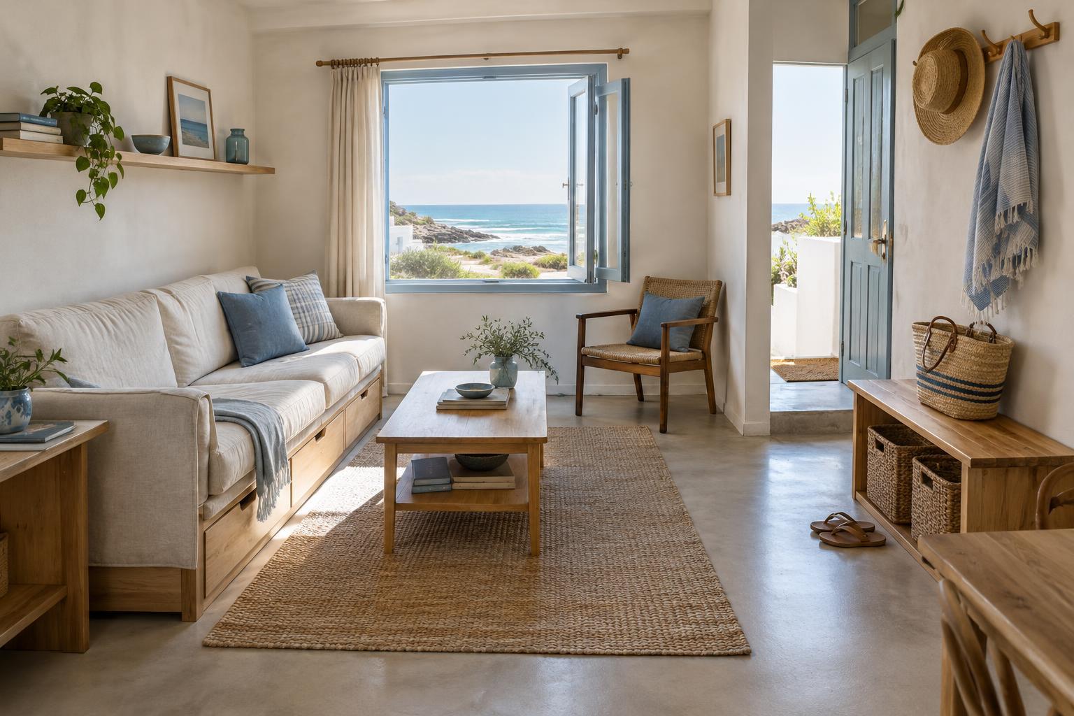 Storage Ideas for a Compact Coastal Flat Without Adding Clutter