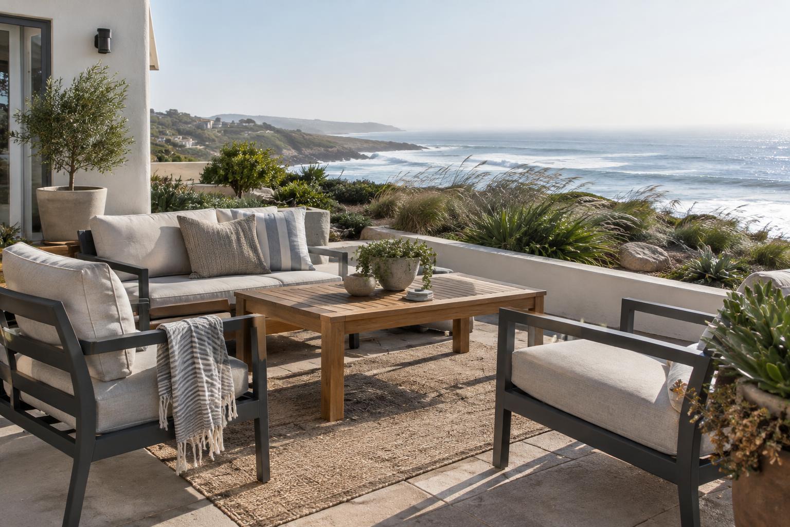 How to Choose Outdoor Furniture for an Exposed Coastal Patio